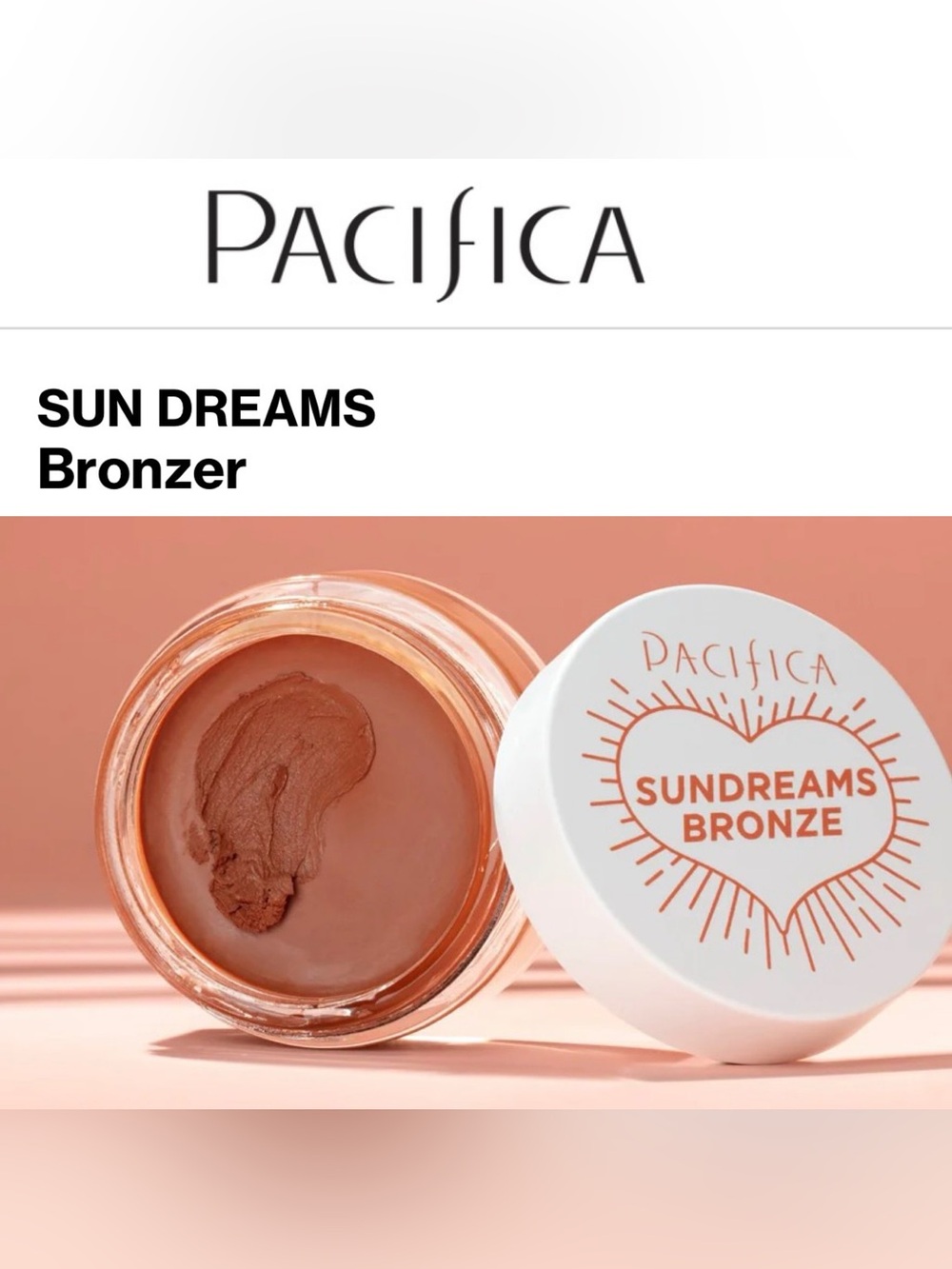 5/$30 Pacifica Sundreams Cream Bronzer GLOW NWT